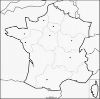 Carte de la France vierge Carte France